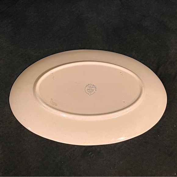 Vintage Atomic Midcentury Franciscan Ware Starburst Oval Serving Dish - Picture 6 of 8